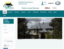 Tablet Screenshot of jenesisroofing.com